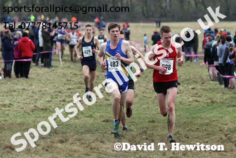 Senior men, 2018 Northern Cross Country Champs., Harewood House, Leeds. Photo: David T. Hewitson/Sports for All Pics